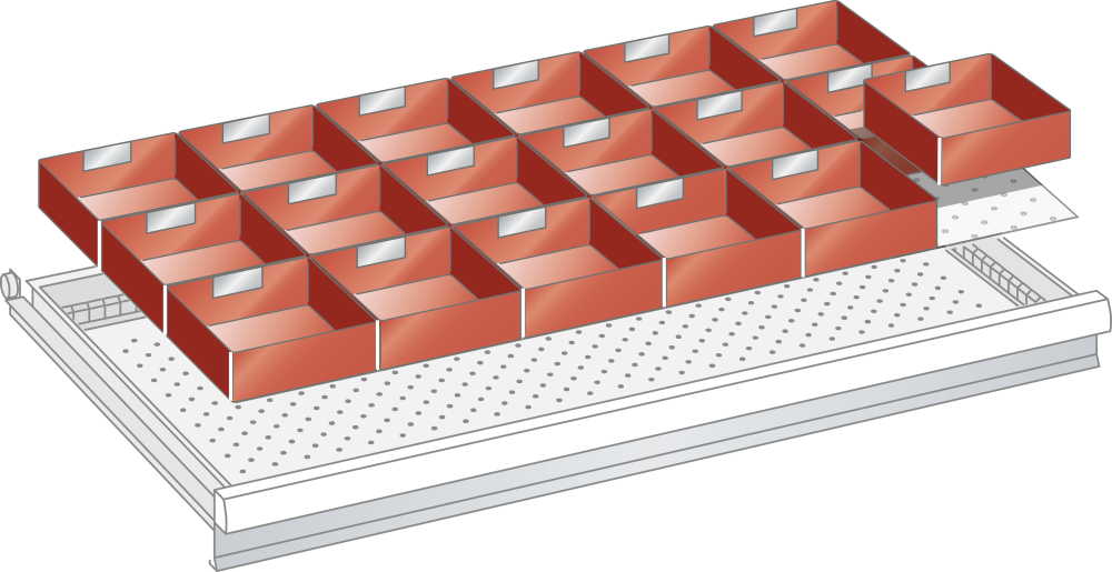 Kit Bacs en plastique 54x27E (LxPxFH) 918x459x100mm