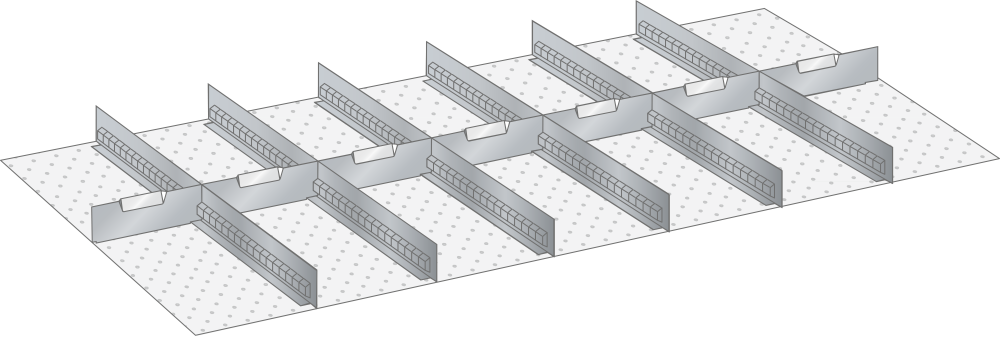 Kit Parois s&eacute;paration et Plaquettes s&eacute;paratrices 78x36E (LxPxFH) 1326x612x75mm