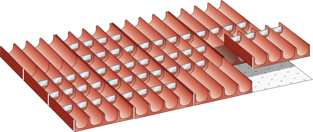 Set Conche 27x36E/36x27E (LxPxA) 612x459x50mm