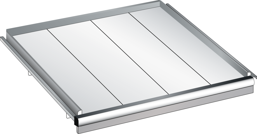 Ripiani estraibili 54x27E (LxPxA) 918x459x75mm 200kg