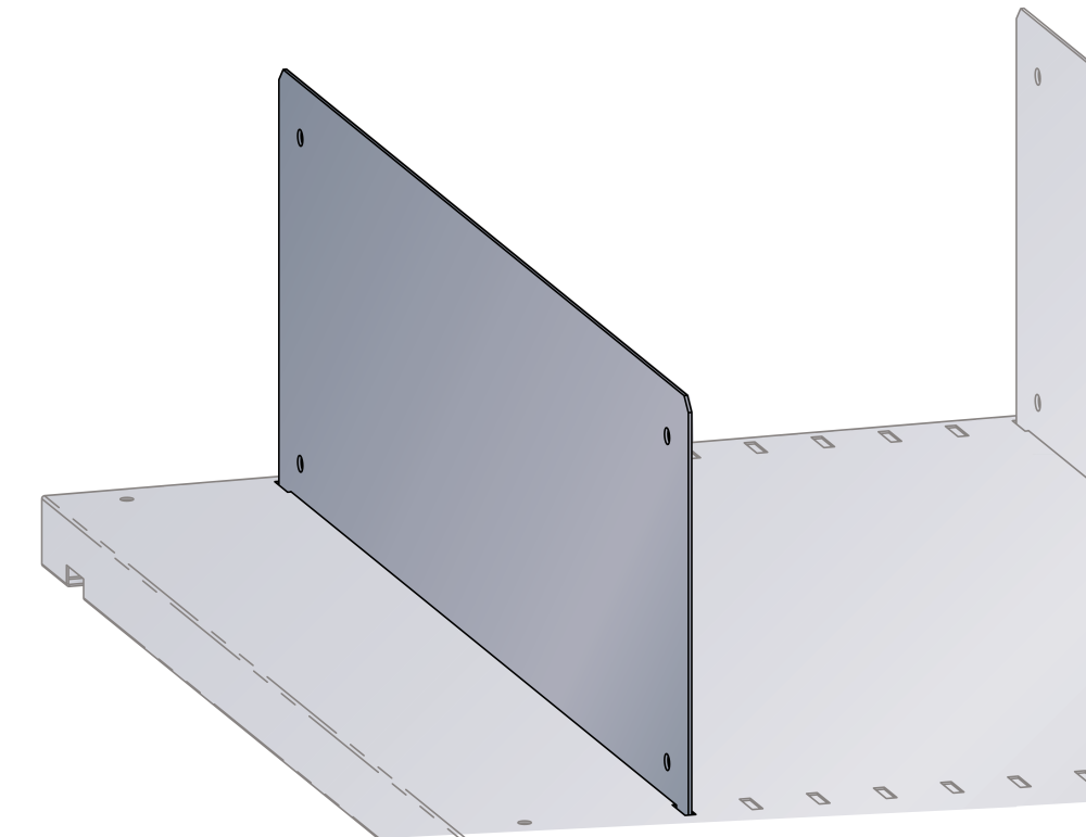 Paneles de separaci&oacute;n L1006 (PxA) 500x100mm 10 uds. N6502