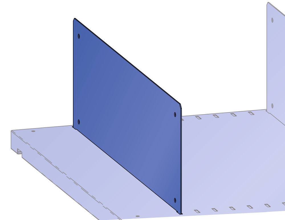 Trennw&auml;nde L1006 (TxH) 600x100mm 10 Stk. R5007