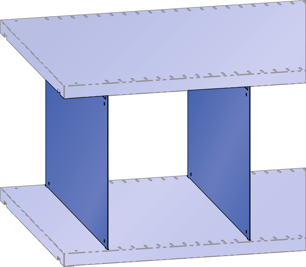 Fachtrennw&auml;nde L1006 (TxH) 600x250mm 10 Stk. R5007