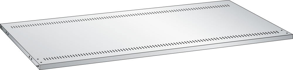 Rayon L1006 &agrave; fentes (LxPxH) 1300x500x25mm 220kg N2000