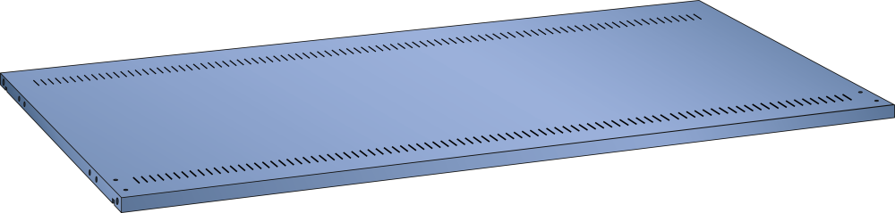 Ripiano L1006 fessurati (LxPxA) 1000x600x25mm 220kg R5019