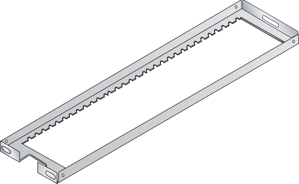 Ripiani spostabili (LxP) 118x554mm 50kg per NC supporti R7035