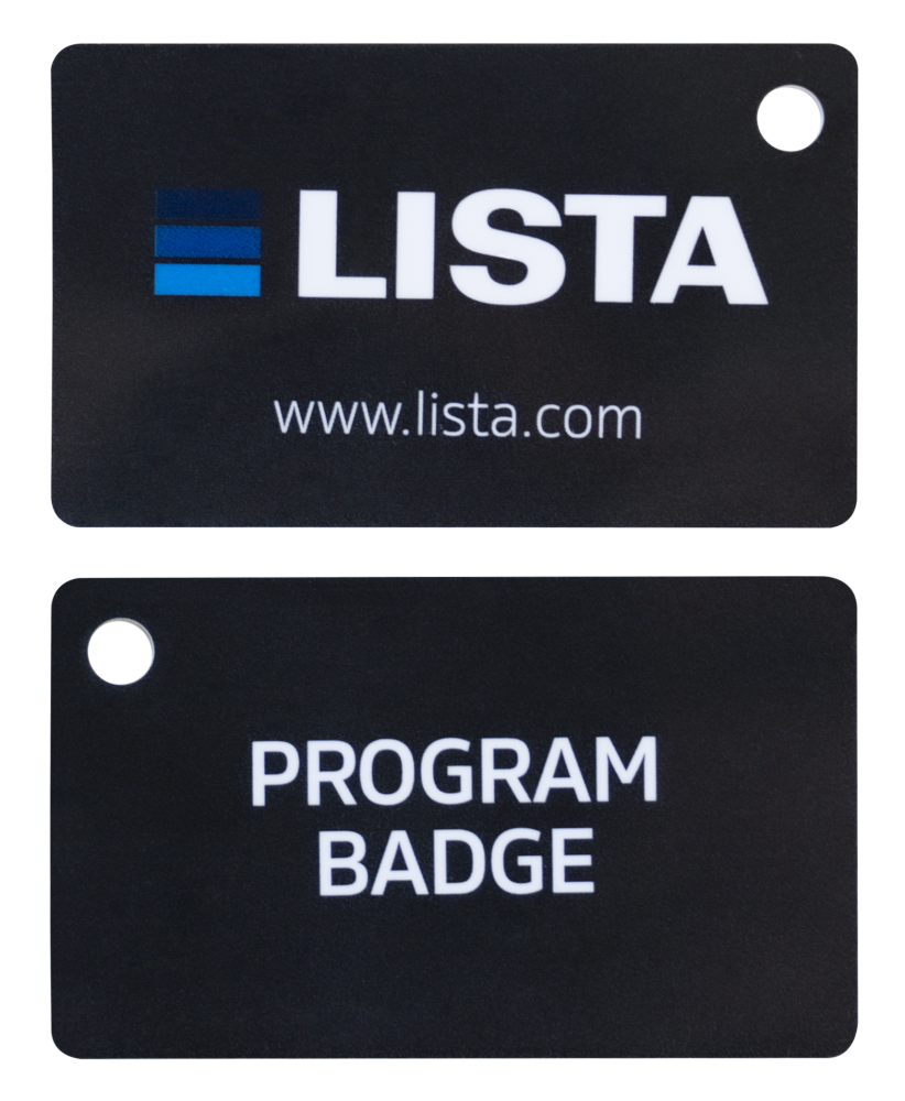 RFID badges de programme noir 2 pc.
