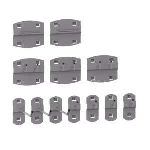 Lochplattenhaken-Set 12-teilig