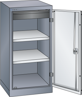 Imagen 1: Armario de puertas batientes (AxPxA) 500x580x1000mm KEY Lock N6502/R7035