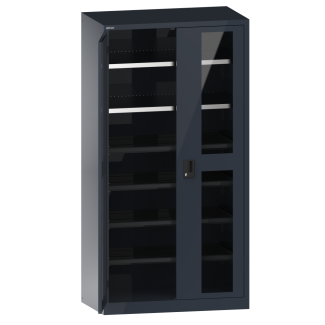 Image 1: Hinged door cabinet (WxDxH) 1000x580x1950mm RFID Lock R7015