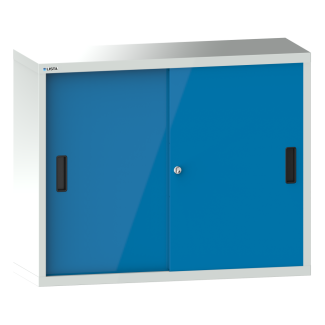 Bild 1: H&auml;ngeschrank mit Schiebet&uuml;ren (BxTxH) 1000x300x800mm KEY Lock R7035/5012