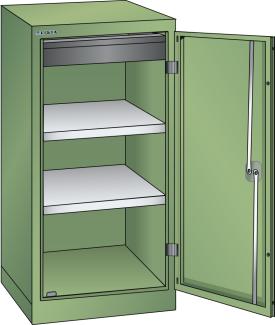 Imagen 1: Armario de puertas batientes (AxPxA) 500x580x1000mm KEY Lock R6011