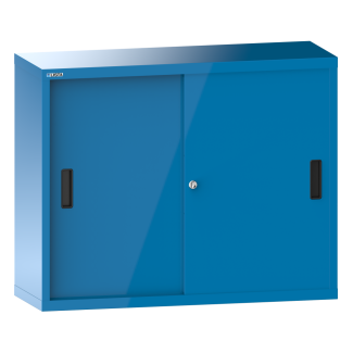 Image 1: Overhead cabinet (WxDxH) 1000x300x800mm KEY Lock R7035/R5012