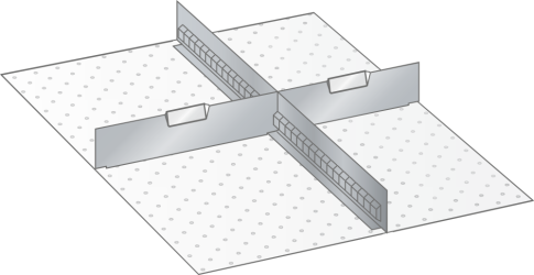 Slotted dividers and metal separators 100.271.000