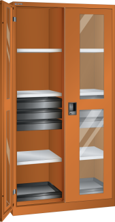 Image 1: Hinged door cabinet (WxDxH) 1000x580x1950mm RFID Lock R2004