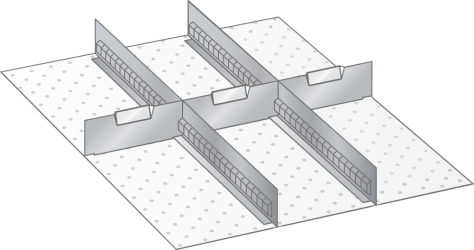 Slotted dividers and metal separators 100.276.000