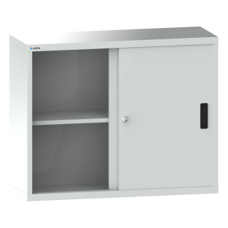 Bild 2: H&auml;ngeschrank mit Schiebet&uuml;ren (BxTxH) 1000x300x800mm KEY Lock R7035/R5002