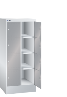 Immagine 1: Armadio a scomparti (LxPxA) 610x500x1395mm 2x4 scomparti R7035/N4502