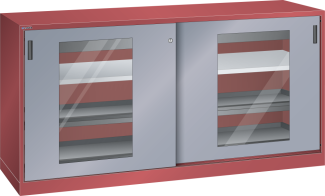 Image 1: Sliding-door cabinet (WxDxH) 2000x580x1000mm KEY Lock R3003/N6502