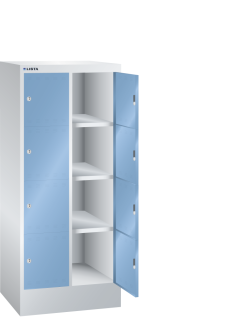 Bild 1: F&auml;cherschrank (BxTxH) 610x500x1395mm 2x4 F&auml;cher R7035/R5012