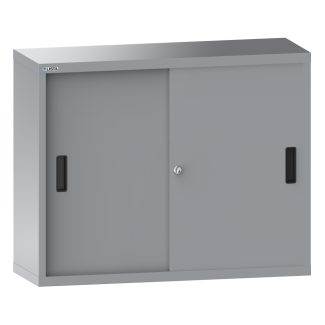 Bild 1: H&auml;ngeschrank mit Schiebet&uuml;ren (BxTxH) 1000x300x800mm KEY Lock R7035/N4502