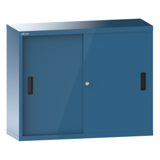 Image 1: Overhead cabinet (WxDxH) 1000x300x800mm KEY Lock R7035/R5007