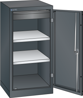 Image 1: Hinged door cabinet (WxDxH) 500x580x1000mm KEY Lock N9000