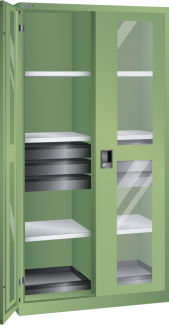 Immagine 1: Armadio con porte battente (LxPxA) 1000x580x1950mm RFID Lock R6011