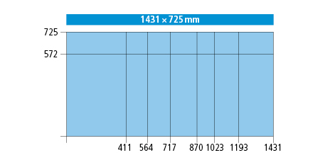 1431 x 725 (78 x 36 E)