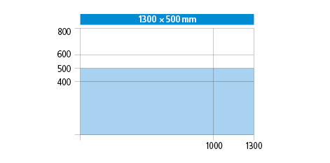 1300 x 500