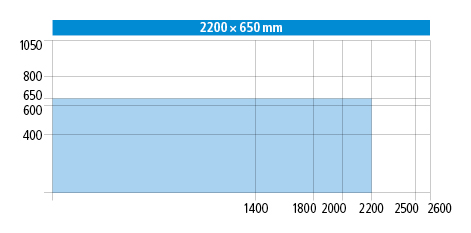 2200 x 650
