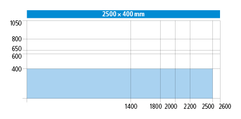 2500 x 400